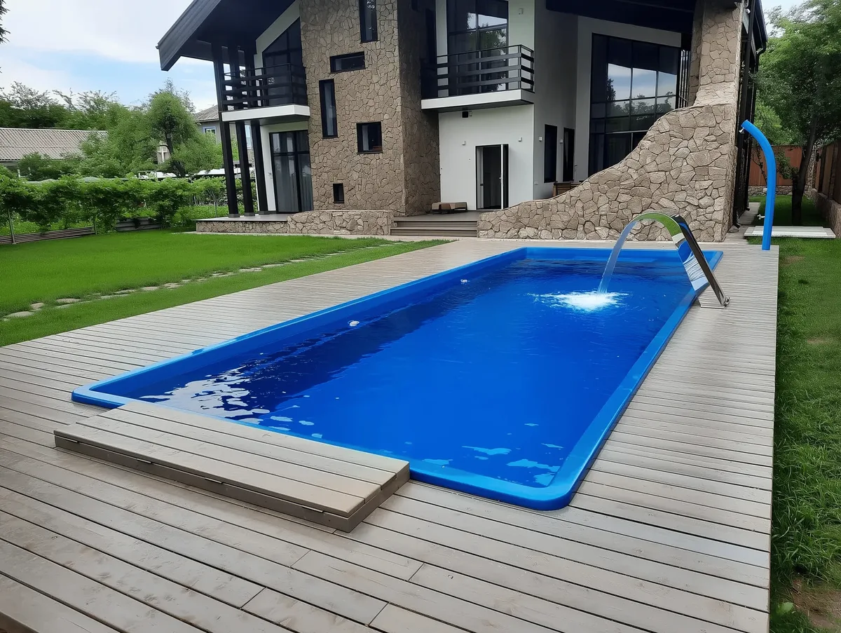 Композитный бассейн Laguna 9 — вид сверху в Новомосковске