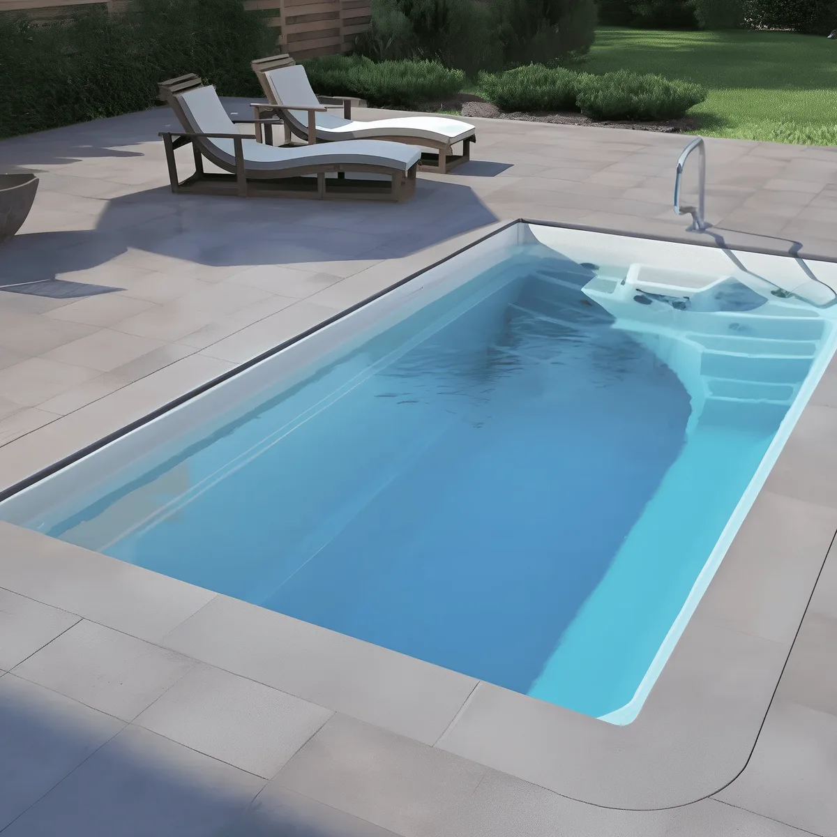 Композитный бассейн Laguna 5 — вид сверху в Новомосковске