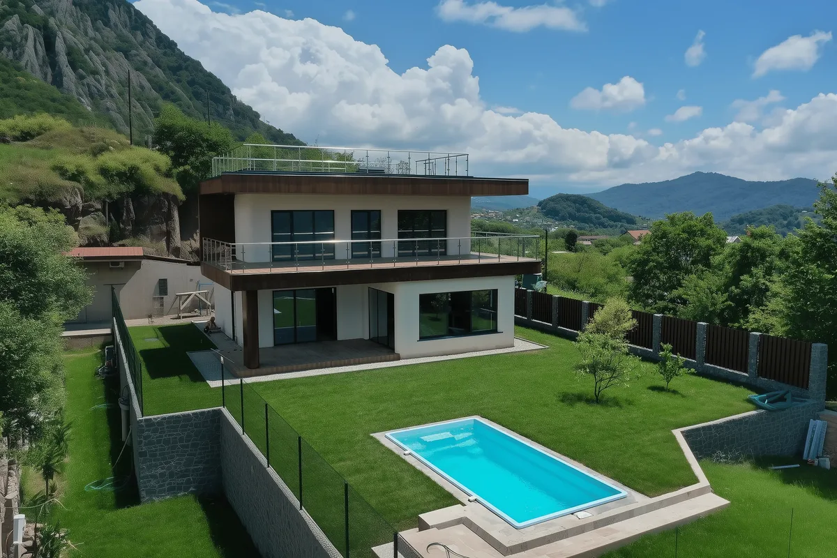 Композитный бассейн Laguna 6 — визуализация в Новомосковске